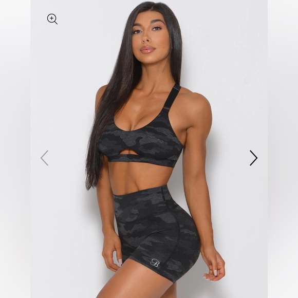 Bombshell Sportswear fit camo bra with matching shorts set!
